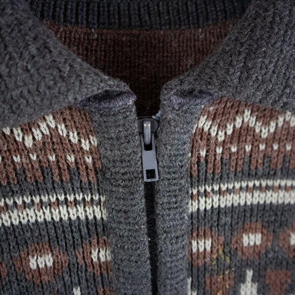 White Ram Vintage 70s Men's Cardigan Sweater M Canada - Picture 4 of 8